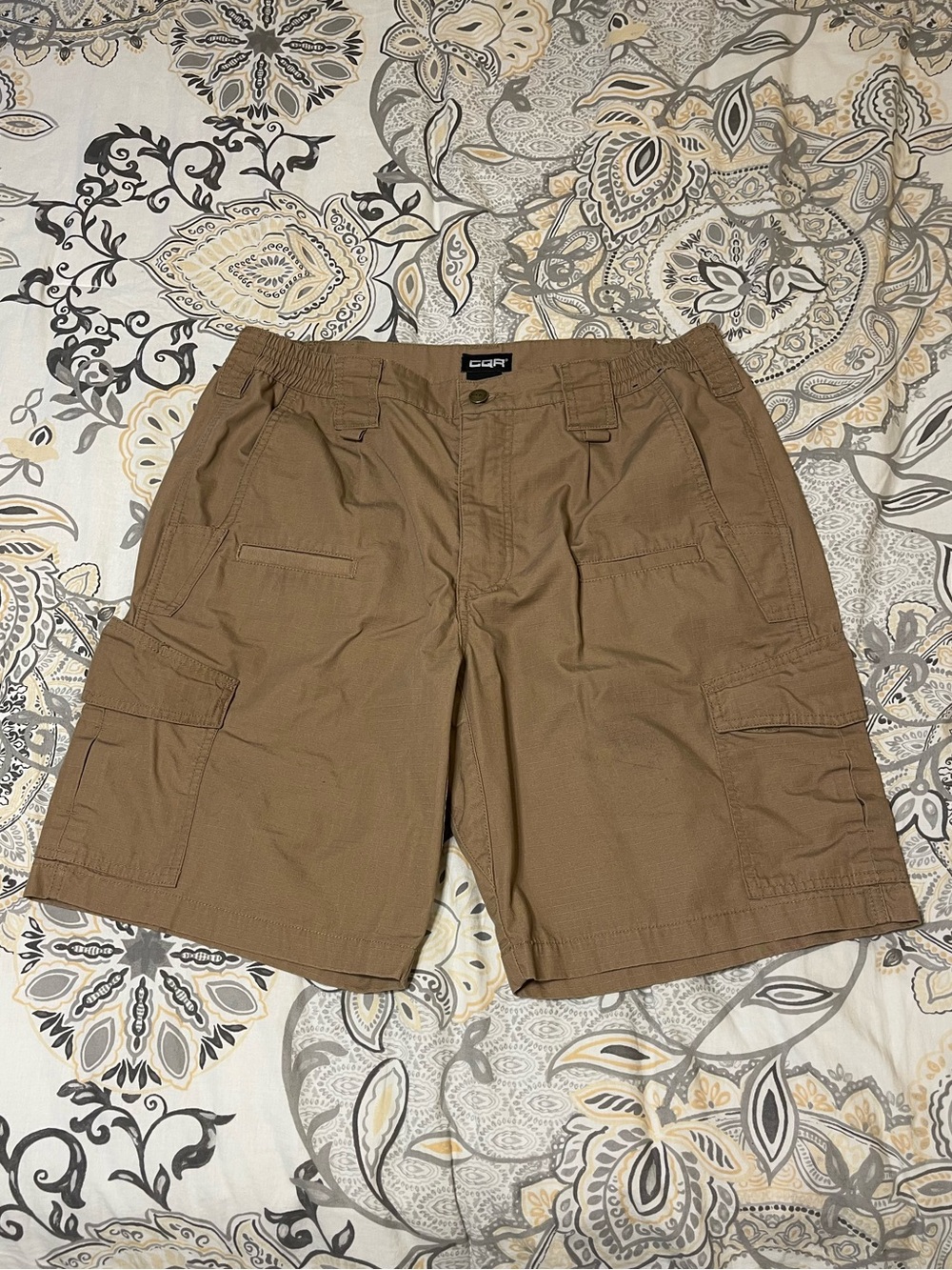 CQR Men's Tactical Casual Cargo Shorts - Size 34W